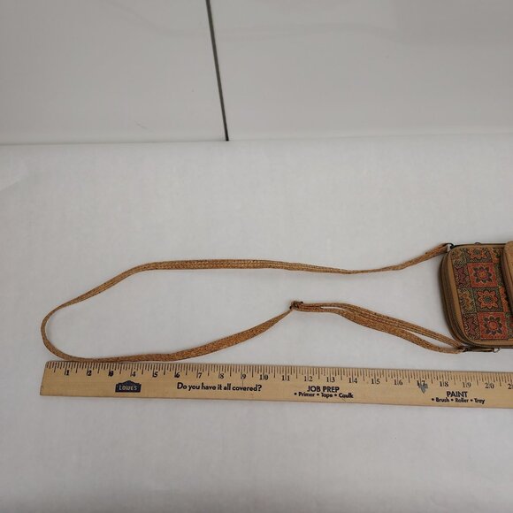 Cork Crossbody Bag Women Small Unique Purse 3 Zip Pockets Phone Case Travel Boho - Picture 13 of 16